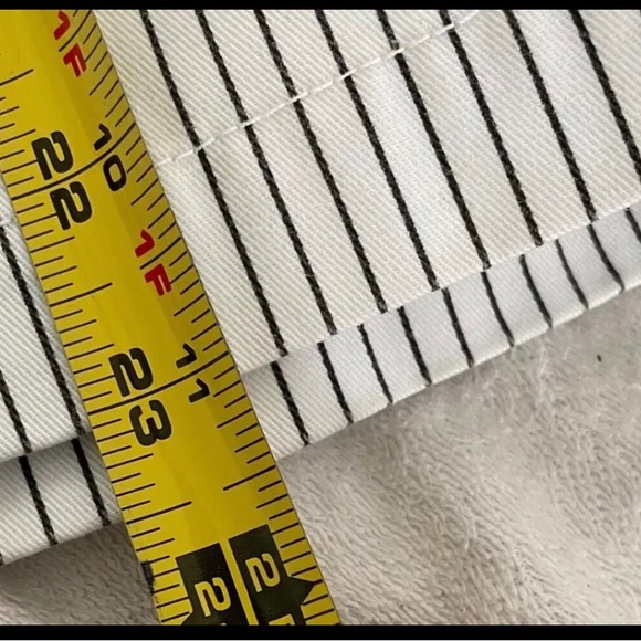 Mens Fox Racing chino board shorts sz 36 white with black stripe - Picture 6 of 8